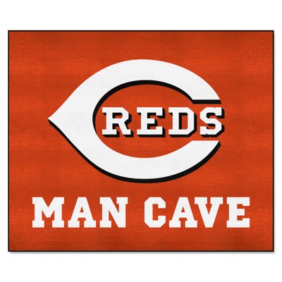 Fan Mats  LLC Cincinnati Reds Tailgater Mat Man Cave Red