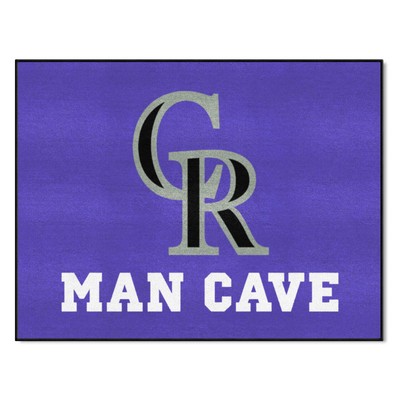 Fan Mats  LLC Colorado Rockies All-Star Mat Man Cave Purple