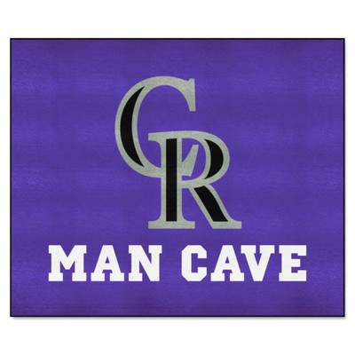 Fan Mats  LLC Colorado Rockies Tailgater Mat Man Cave Purple