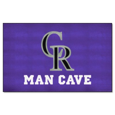 Fan Mats  LLC Colorado Rockies Ulti-Mat Man Cave Purple