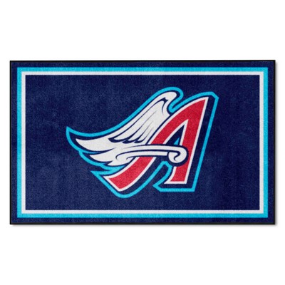 Fan Mats  LLC Anaheim Angels 4x6 Rug Retro Navy