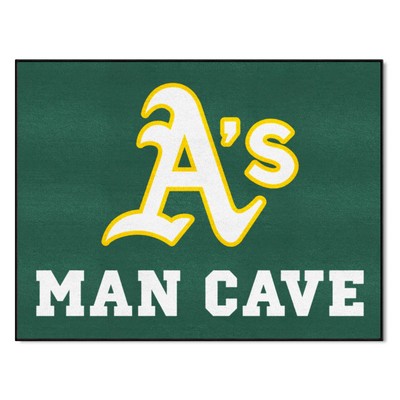 Fan Mats  LLC Oakland Athletics All-Star Mat Man Cave Green