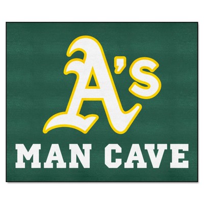 Fan Mats  LLC Oakland Athletics Tailgater Mat Man Cave Green