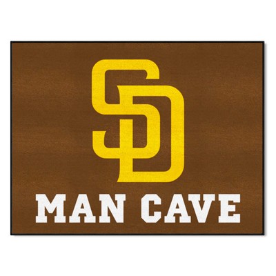 Fan Mats  LLC San Diego Padres All-Star Mat Man Cave Brown