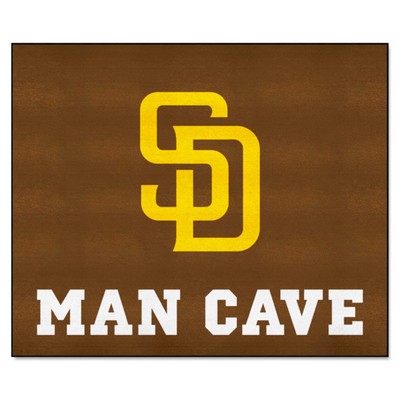 Fan Mats  LLC San Diego Padres Tailgater Mat Man Cave Brown