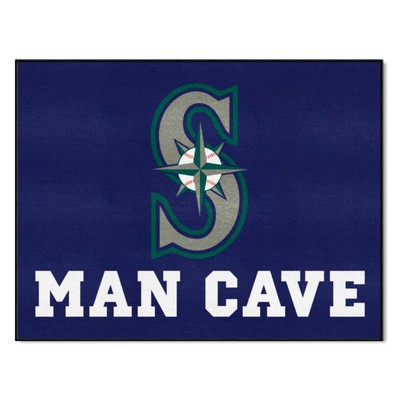 Fan Mats  LLC Seattle Mariners All-Star Mat Man Cave Navy