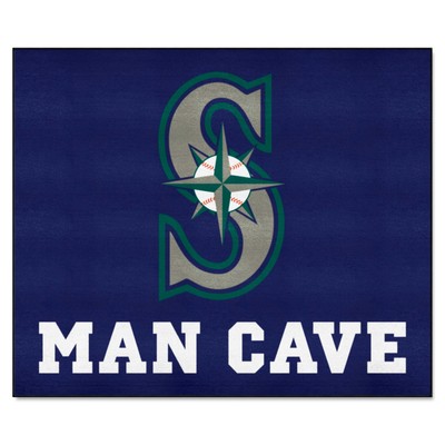 Fan Mats  LLC Seattle Mariners Tailgater Mat Man Cave Navy