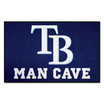 Fan Mats  LLC Tampa Bay Rays Starter Mat Man Cave Navy