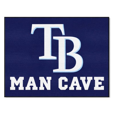 Fan Mats  LLC Tampa Bay Rays All-Star Mat Man Cave Navy