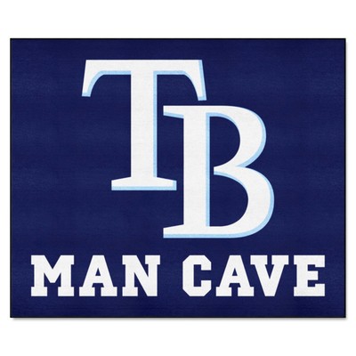 Fan Mats  LLC Tampa Bay Rays Tailgater Mat Man Cave Navy