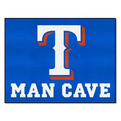 Fan Mats  LLC Texas Rangers All-Star Mat Man Cave Blue