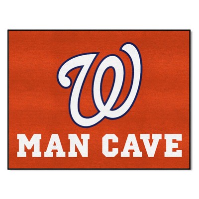 Fan Mats  LLC Washington Nationals All-Star Mat Man Cave Red