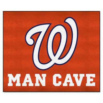 Fan Mats  LLC Washington Nationals Tailgater Mat Man Cave Red