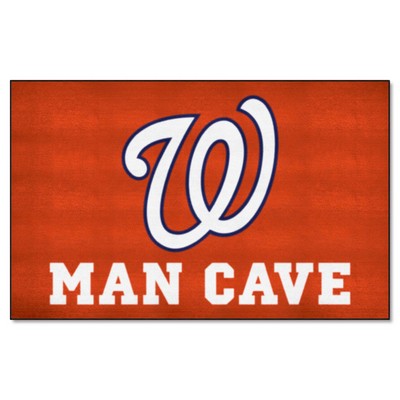 Fan Mats  LLC Washington Nationals Ulti-Mat Man Cave Red