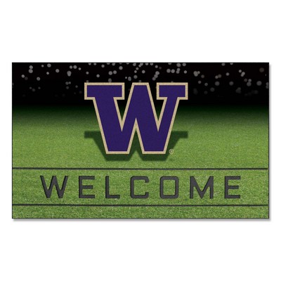 Fan Mats  LLC Washington Huskies Crumb Rubber Door Mat Purple