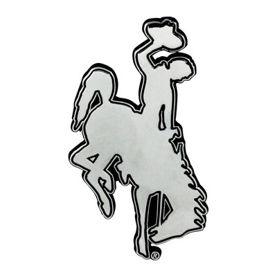 Fan Mats  LLC Wyoming Cowboys Chrome Emblem Chrome