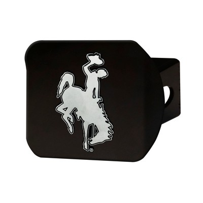 Fan Mats  LLC Wyoming Cowboys Hitch Cover Black Brown