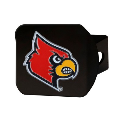 Fan Mats  LLC Louisville Cardinals Color Hitch Cover Black Red