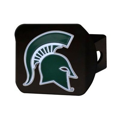 Fan Mats  LLC Michigan State Spartans Color Hitch Cover Black Green