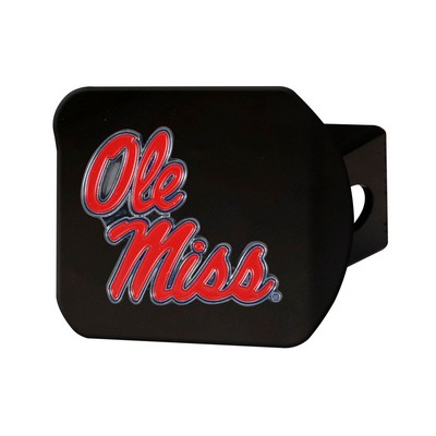 Fan Mats  LLC Ole Miss Rebels Color Hitch Cover Black Navy