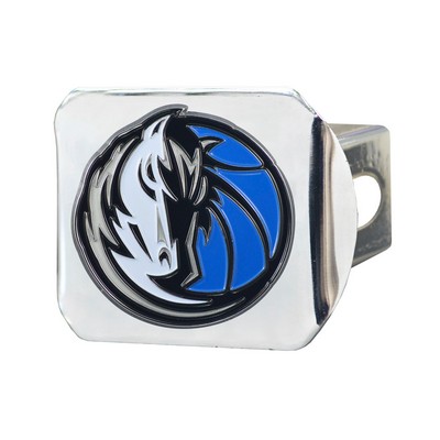 Fan Mats  LLC Dallas Mavericks Color Hitch Cover Chrome Chrome