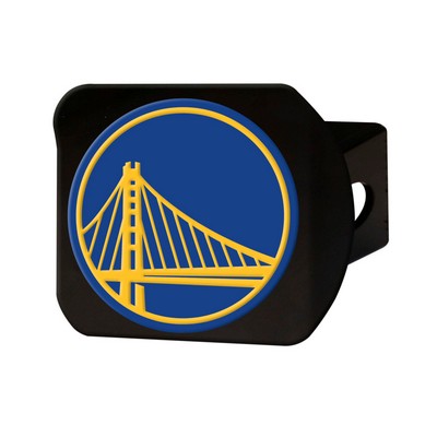 Fan Mats  LLC Golden State Warriors Color Hitch Cover Black Black