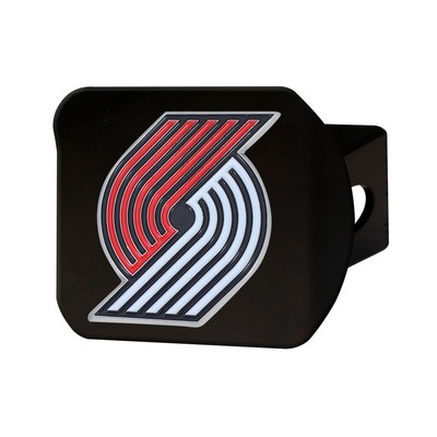 Fan Mats  LLC Portland Trail Blazers Color Hitch Cover Black Red