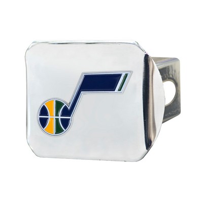 Fan Mats  LLC Utah Jazz Color Hitch Cover Chrome Chrome