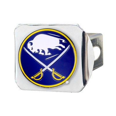 Fan Mats  LLC Buffalo Sabres Color Hitch Cover Chrome Chrome