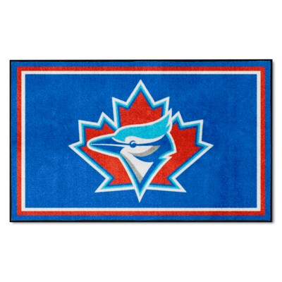 Fan Mats  LLC Toronto Blue Jays 4x6 Rug Retro Blue