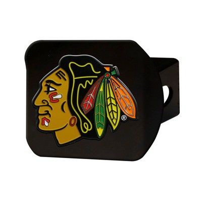 Fan Mats  LLC Chicago Blackhawks Color Hitch Cover Black Black