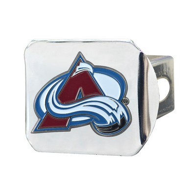 Fan Mats  LLC Colorado Avalanche Color Hitch Cover Chrome Chrome