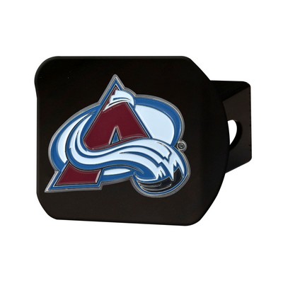 Fan Mats  LLC Colorado Avalanche Color Hitch Cover Black Burgandy