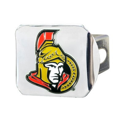 Fan Mats  LLC Ottawa Senators Color Hitch Cover Chrome Chrome