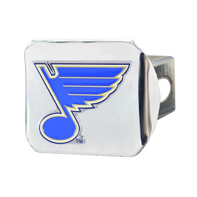 Fan Mats  LLC St. Louis Blues Color Hitch Cover Chrome Chrome