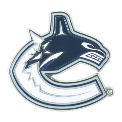 Fan Mats  LLC Vancouver Canucks Color Emblem White