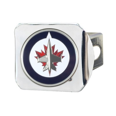 Fan Mats  LLC Winnipeg Jets Color Hitch Cover Chrome Chrome