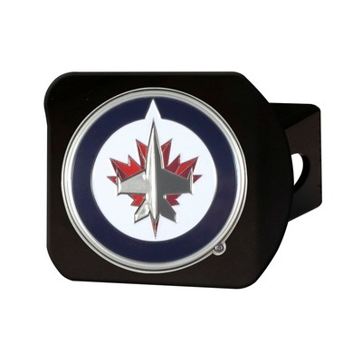 Fan Mats  LLC Winnipeg Jets Color Hitch Cover Black Black