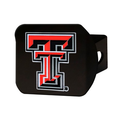 Fan Mats  LLC Texas Tech Red Raiders Color Hitch Cover Black Red