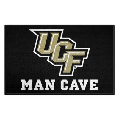 Fan Mats  LLC Central Florida Knights Starter Mat Man Cave Black