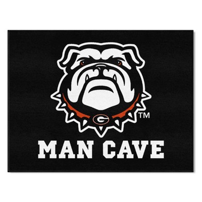 Fan Mats  LLC Georgia Bulldogs All-Star Mat Man Cave Black