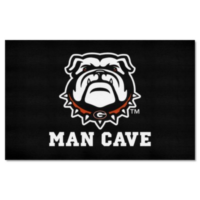 Fan Mats  LLC Georgia Bulldogs Ulti-Mat Man Cave Black