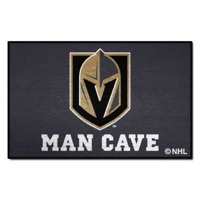 Fan Mats  LLC Vegas Golden Knights Starter Mat Man Cave Gray