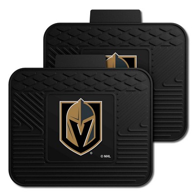 Fan Mats  LLC Vegas Golden Knights 2 Utility Mats Black