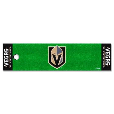 Fan Mats  LLC Vegas Golden Knights Putting Green Mat Green