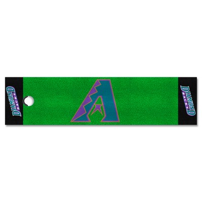 Fan Mats  LLC Arizona Diamondbacks Putting Green Mat Retro Green