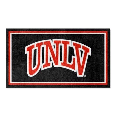 Fan Mats  LLC UNLV Rebels 3x5 Rug Black