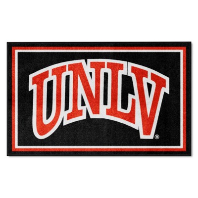 Fan Mats  LLC UNLV Rebels 4x6 Rug Black