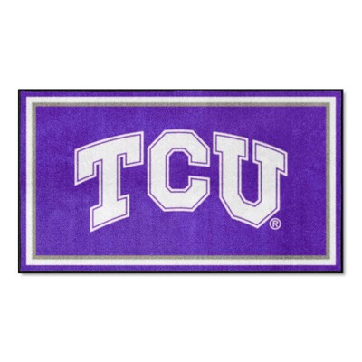 Fan Mats  LLC TCU Horned Frogs 3x5 Rug Purple