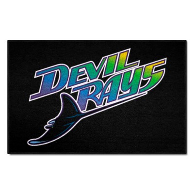 Fan Mats  LLC Tampa Bay Devil Rays Starter Mat Retro Black